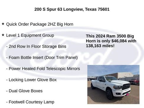 Used 2024 RAM 3500 Big Horn w/ Night Edition image 5