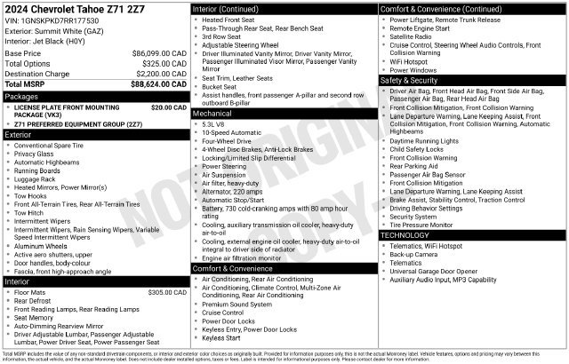 Used 2024 Chevrolet Tahoe Z71 AWD/4WD image 19