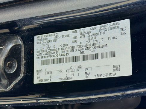 Used 2016 Ford F150 XLT w/ Equipment Group 302A Luxury image 37