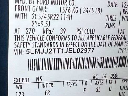 Used 2018 Lincoln Navigator Black Label w/ Cargo Package image 14