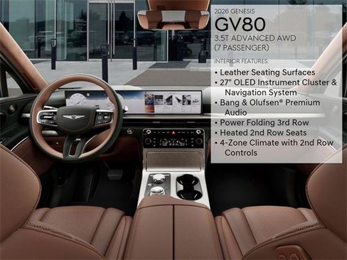 New 2026 Genesis GV80 3.5T Advanced image 17