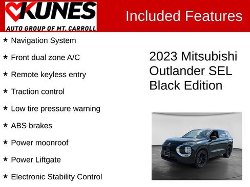 Used 2023 Mitsubishi Outlander SEL Black Edition AWD/4WD image 3
