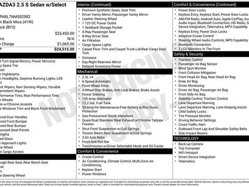 Used 2022 MAZDA MAZDA3 s image 4