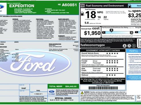 Used 2022 Ford Expedition Platinum AWD/4WD image 6