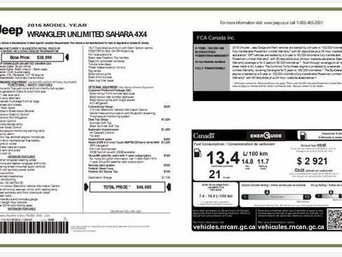 Used 2016 Jeep Wrangler Unlimited Sahara w/ Dual Top Group image 20