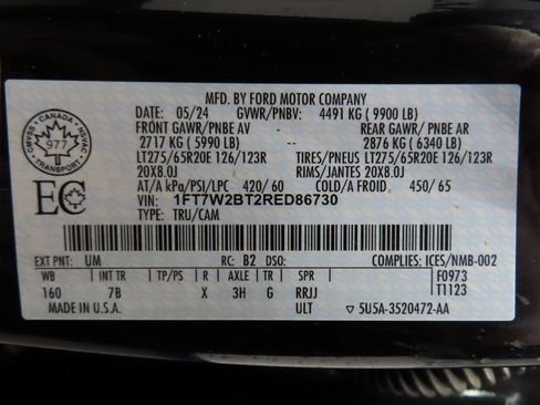 Used 2024 Ford F250 Platinum w/ Snow Plow Prep Package image 85