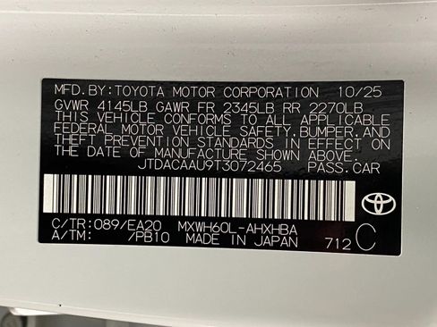 Used 2026 Toyota Prius Limited w/ Limited Premium Package FWD image 37