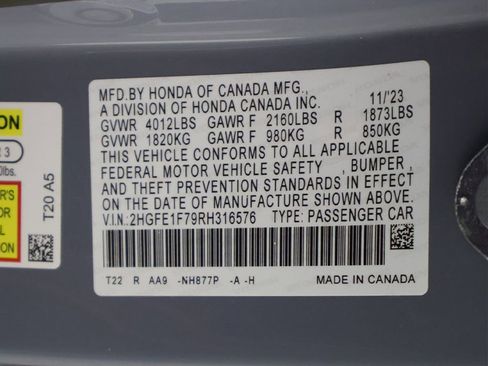Used 2024 Honda Civic EX image 50