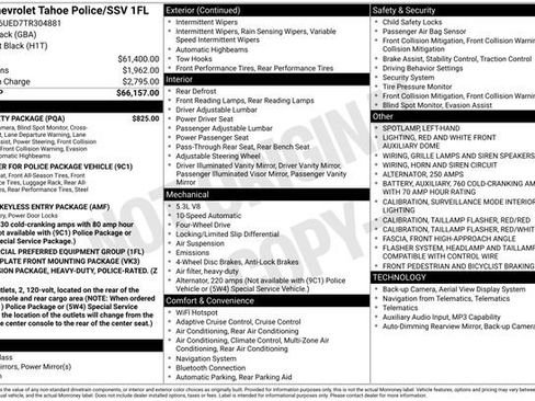 New 2026 Chevrolet Tahoe 4WD w/ 1FL Safety Package image 2