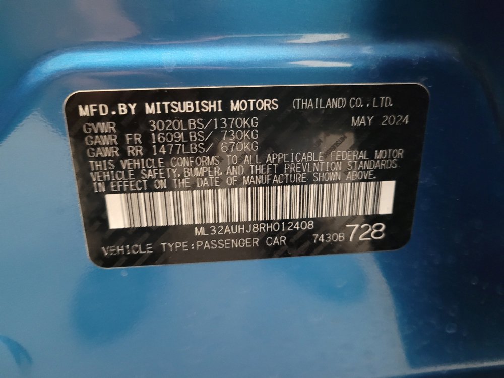 Used 2024 Mitsubishi Mirage ES FWD image 33