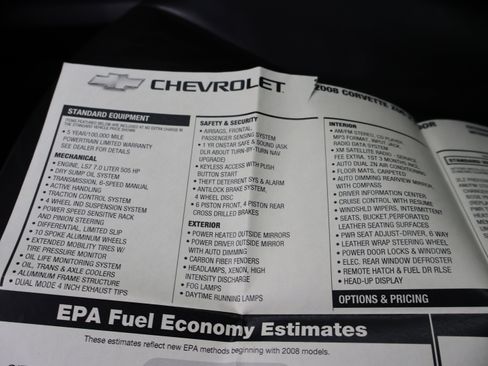 Used 2008 Chevrolet Corvette Z06 w/ Preferred Equipment Group RWD image 44