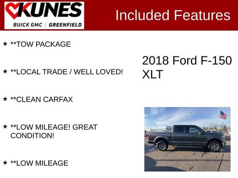 Used 2018 Ford F150 XLT w/ Equipment Group 302A Luxury image 3