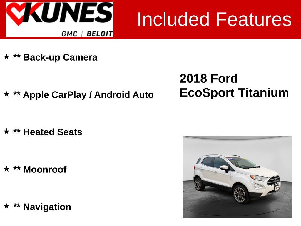 Used 2018 Ford EcoSport Titanium AWD/4WD image 2