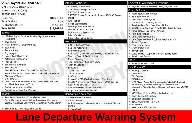 Used 2026 Toyota 4Runner SR5 RWD image 47