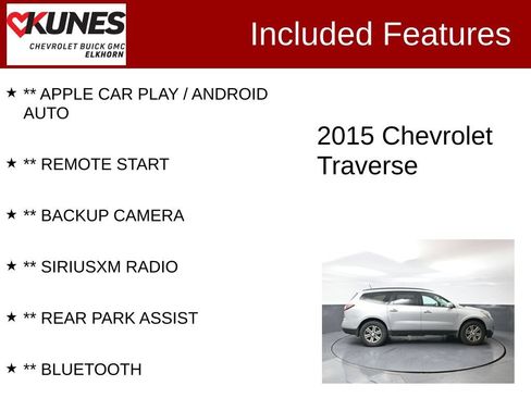 Used 2015 Chevrolet Traverse LT FWD image 2