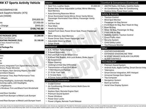 Used 2021 BMW X7 M50i w/ Executive Package image 25