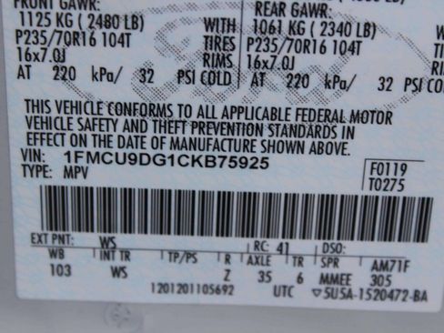 Used 2012 Ford Escape XLT AWD/4WD image 10