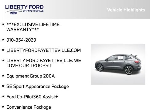 Used 2021 Ford Escape SE w/ SE Sport Appearance Package image 5