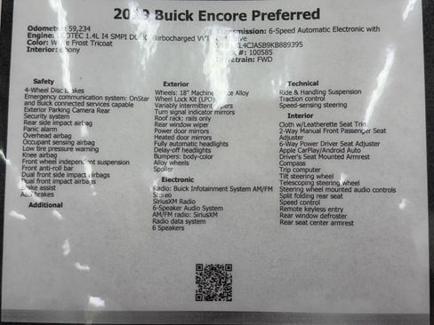 Used 2019 Buick Encore Preferred FWD image 49