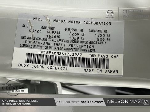 Certified 2025 MAZDA MAZDA3 s Sport image 72