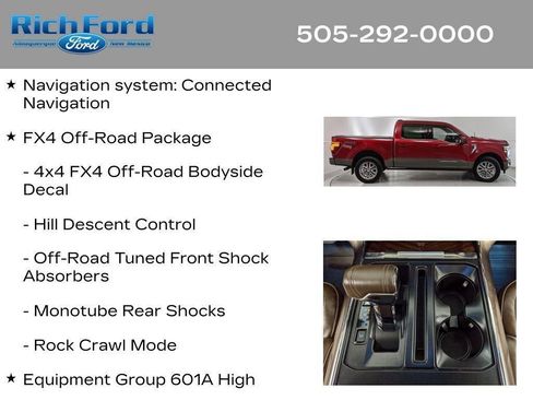 Certified 2025 Ford F150 King Ranch w/ FX4 Off-Road Package AWD/4WD image 14