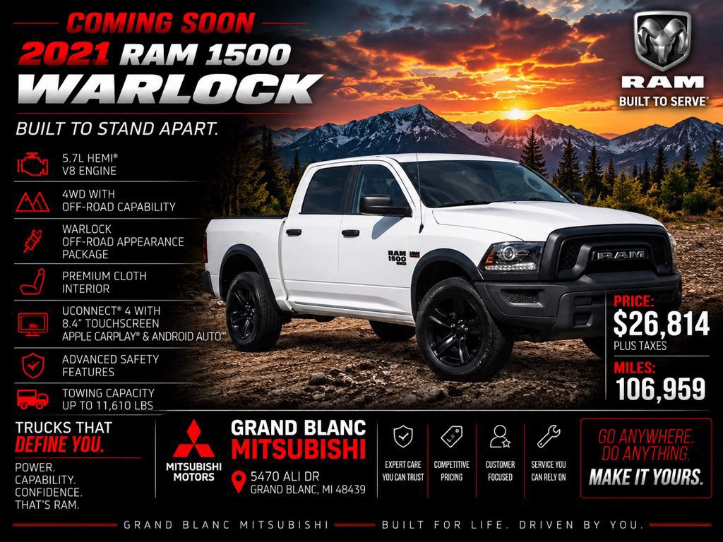 Used 2021 RAM 1500 Warlock AWD/4WD image 1