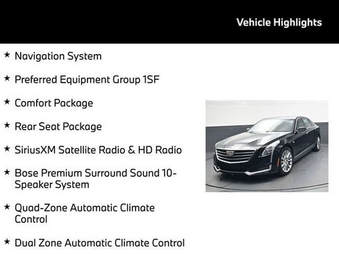 Used 2017 Cadillac CT6 Premium Luxury w/ Rear Seat Package image 5