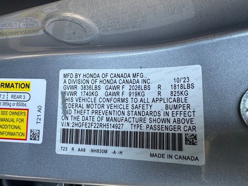 Used 2024 Honda Civic LX image 17