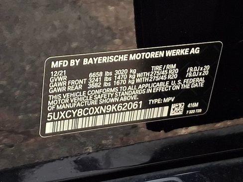 Used 2022 BMW X6 M50i w/ Parking Assistance Package AWD/4WD image 26