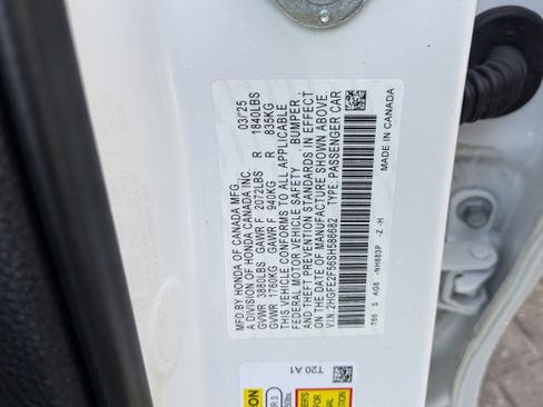 Certified 2025 Honda Civic Sport image 39