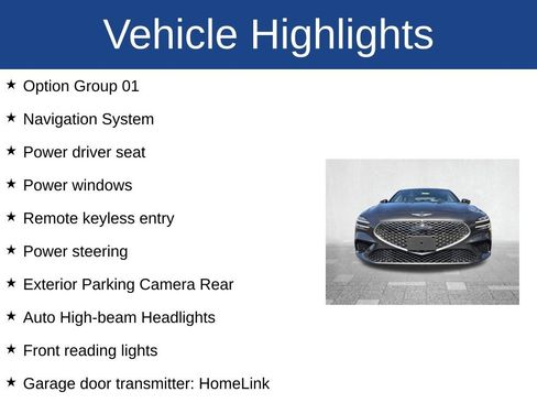 Used 2025 Genesis G70 2.5T RWD image 3