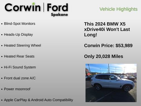 Used 2024 BMW X5 xDrive40i image 6