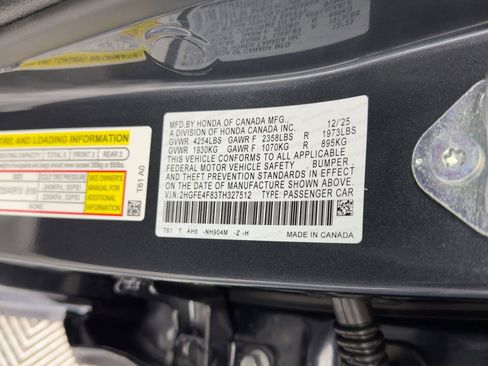 New 2026 Honda Civic FWD Hybrid Sedan image 19