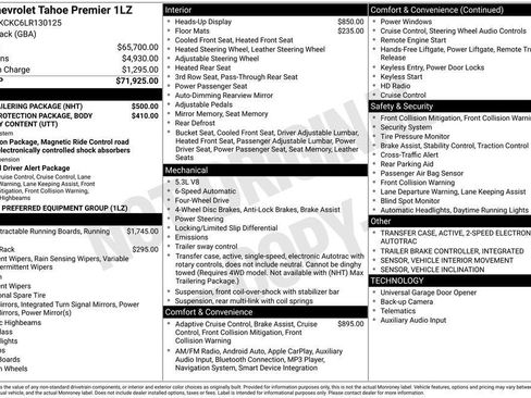 Used 2020 Chevrolet Tahoe Premier w/ Max Trailering Package image 5