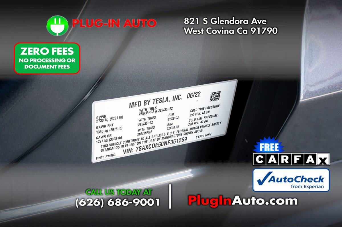 Used 2022 Tesla Model X AWD/4WD image 8