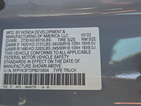 Used 2023 Honda Ridgeline RTL-E image 21