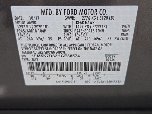 Used 2017 Ford Explorer XLT w/ Equipment Group 202A FWD image 34
