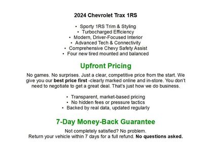 Used 2024 Chevrolet Trax RS w/ Sunroof Package