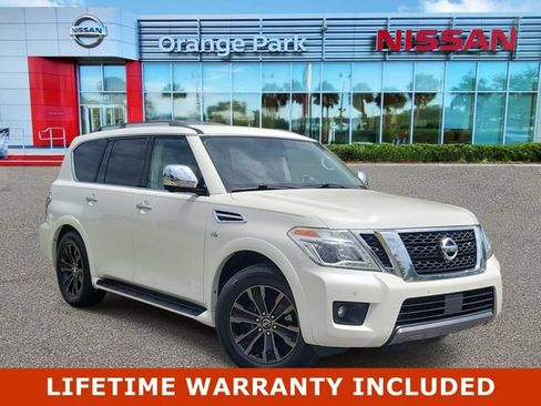 Used 2020 Nissan Armada Platinum w/ Captain's Chairs Package RWD image 1