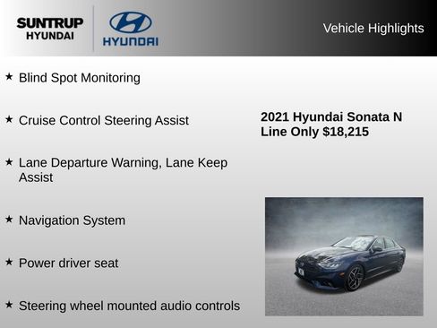 Used 2021 Hyundai Sonata N Line FWD image 8