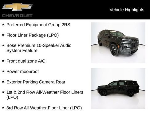 Certified 2024 Chevrolet Traverse RS w/ LPO, Floor Liner Package image 5