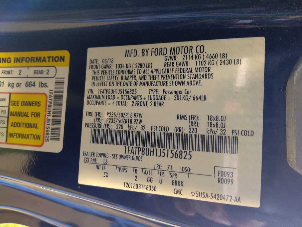 Used 2018 Ford Mustang Premium w/ Equipment Group 201A RWD image 33