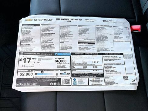 New 2026 Chevrolet Silverado 1500 RST w/ Safety Package AWD/4WD image 13