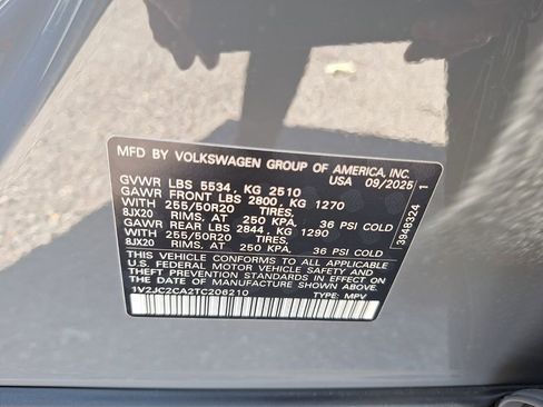 New 2026 Volkswagen Atlas Cross Sport SE image 27