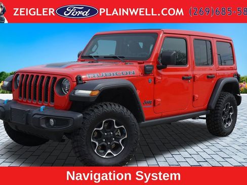 Used 2022 Jeep Wrangler Unlimited Rubicon 4xe w/ Cold Weather Group AWD/4WD image 1