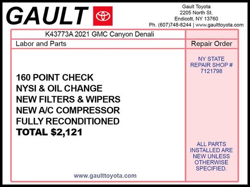 Used 2021 GMC Canyon Denali AWD/4WD image 2