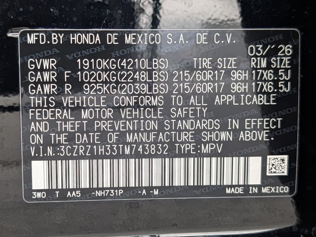 Used 2026 Honda HR-V LX image 27