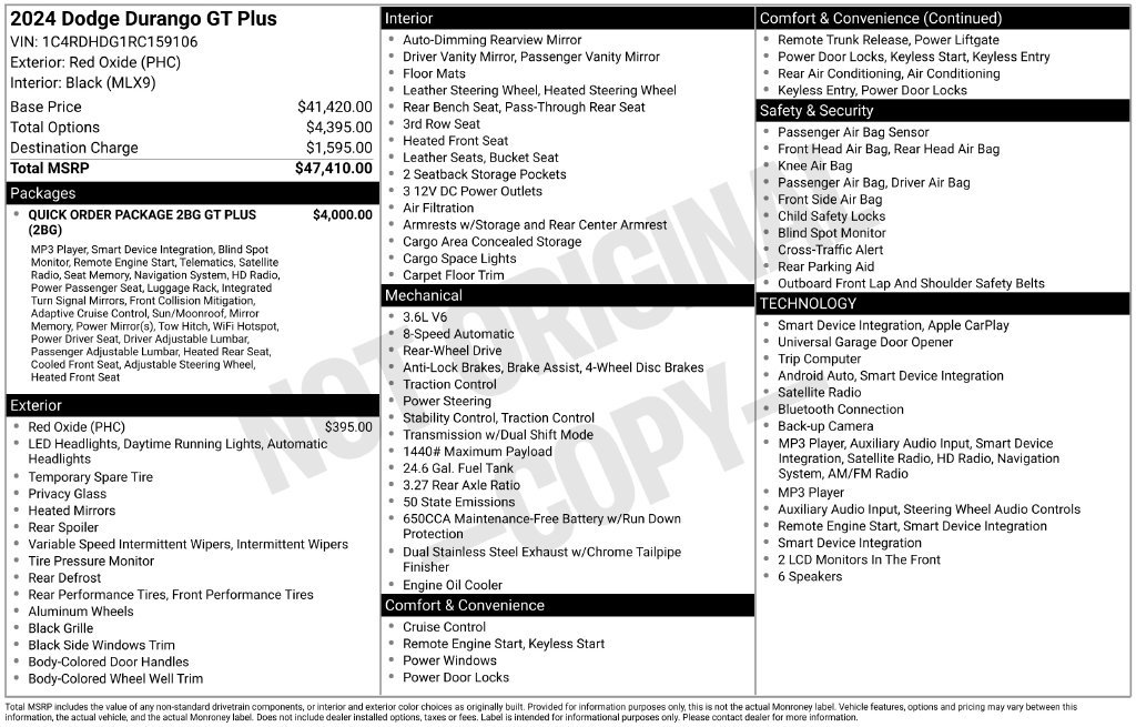 Used 2024 Dodge Durango GT RWD image 18