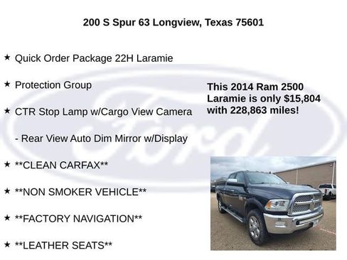 Used 2014 RAM 2500 Laramie w/ Protection Group image 5
