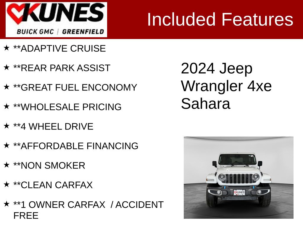 Used 2024 Jeep Wrangler Unlimited Sahara AWD/4WD image 3